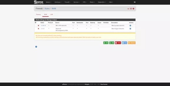 Настройка pfsense с нуля