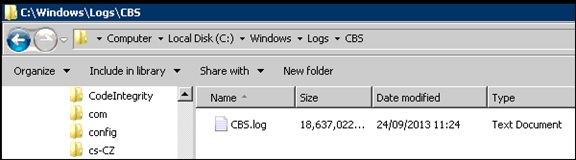 CBS LOG поврежден - как исправить?