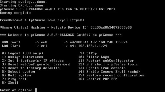 Настройка pfsense с нуля