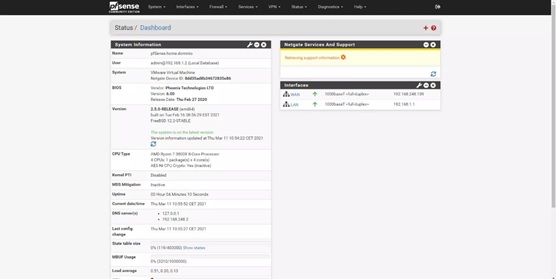 Настройка pfsense с нуля