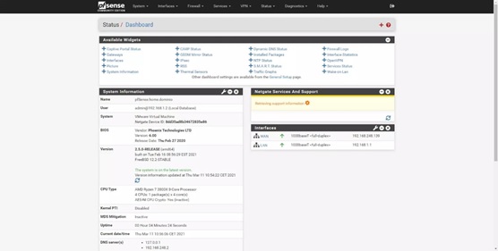 Настройка pfsense с нуля