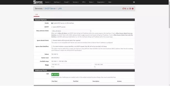 Настройка pfsense с нуля