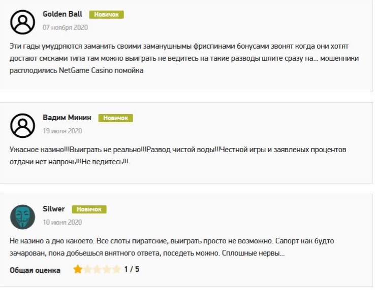 Каковы же отзывы о NetGaming