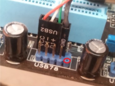 Подключение передних USB входов к материнской плате